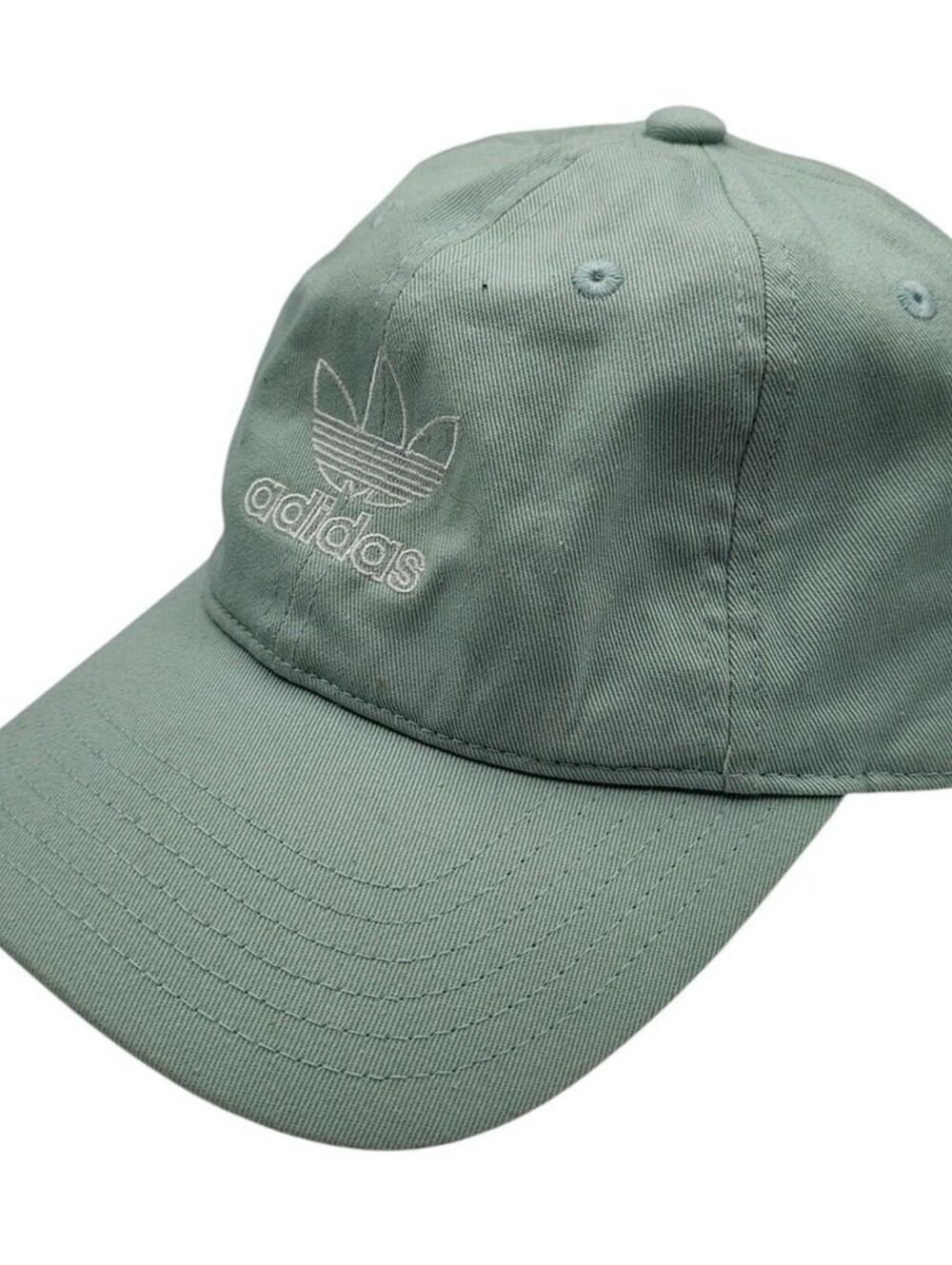 Adidas Womens Strapback Dad baseball Hat Cap Light Blue Embroidered